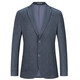 Alcalde Yageo Muslime Silk Suit Chaqueta de negocios de mediana edad para hombres Single Top de mediana edad Spring Spring West YOTN6630 Gray XXS 165