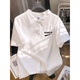 Polo de polo uniqlo con el mismo estilo que el diseño de camisetas de colas japonesas de verano de manga de manga corta Hong Kong de gran tamaño [3895*Wasp]-White M 80-110Jin [Jin equivale a 0.5 kg]