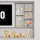 Büro Weinschrank Eingang Dekoration Office Desktop kleine Ornamente Raum Mann Paar Hirschbär Harz Crafts Ekd3897J Helles Goldener Set zwei Edelsteine ​​Liebe Hirsch