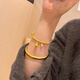 Sea Rover Gold calabaza Pulsera para mujeres Nuevo estilo Full Gold 999 Fulu Gold Beads Regalos de cumpleaños de banda completa para Girlfriend Gourd Gourd Gurd Gold alrededor de 6.276g