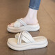 Sandalen für Frauen mit 2025 Sommer neuer weicher Sohle nicht rutschfestes Flops für Frauen mit schlammer schlammer Strand lässig Sandalen schwarz 37