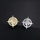Feiyu Hexagram Brooch Men's Suit Bouquet Small Collar Pin Shirt Collar Button Ins Trendy Personalized Badge Button Xongzhen Gold