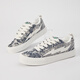 Lightning x Storm Picasso Paintings co-marqués Lightning Men and Women's Shoes for Revenge Storm Small Fragrant Pain Chaussures Couple Skate Skateboard LS-699 Starry Sky Blue 43