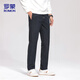 ROMON casual pants men's autumn loose business straight trousers corduroy warm sports pants men ZY02 dark gray X