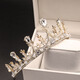 Huaiyin Crown Girl 18. Geburtstag Super Fee Braut Kopfschmuck barock koreanische Hochzeitskronmädchen Einfache Atmosphärische Prinzessin Goldene Krone