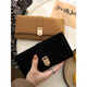 CASA-KUPSCK2025 Spring New Large Capacity Fashion Multi-Card Anti-Magnetic Coin Wallet Long Girls Gift Card Pack Integrated Green