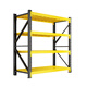 Chunxu Storage Shelf Storage Shelf Warehouse Thickened Multi-layer Storage Shelf Home Basement Display Storage Layer Shelf Black and Yellow Four-layer Main Rack [Real Load Bearing Is Not Failed] [880KG] 200*60*200 Industrial in Storage
