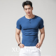 Xuanjun Henry Shirt Men's Men's Short à manches à manches courtes Henry Necy