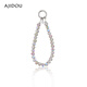 AJIDOU Ajidou jewelry sparkling crystal alloy pendant backpack backpack accessories mobile phone key chain hanging chain gray fantasy 1 piece
