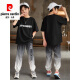 
Pier Cardin boys summer fashion brand sports suit children 2025 new short-sleeved trousers summer medium-sized children's trendy handsome and fashionable 9767 black + 5725 gradient suit [fashion fry 120 cm
