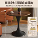 Yimo coffee table living room home small apartment side table coffee table negotiation table round dining table balcony small round table wood 8