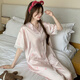 Modal ice silk pajamas for women in 2025 summer new short-sleeved trousers sweet summer thin home clothes for women high quality-YFY9905 [short-sleeved trousers] M [Suggested 80-100Jin [Jin equals 0.5 kg]]