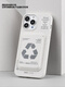 YNPOins wind hidden magnetic green card bag white recycling label biodegradable material mobile phone case suitable for Apple 15 iPhone 14 ProMax13 ProMax12Pro16 mobile phone case + green card bag iPhone 15 Pro Max