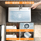 Winsio SUCCINCT bathing maker mop pool ceramic wall hanging mop pool floor household mop pool washing mop basin M1049 white [49*38*40cm] spray faucet