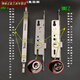 Benxinnong aluminum alloy multi-point door lock 8530 broken bridge aluminum door lock body Joint door lock plastic steel door 8535 *9230 multi-point lock body (hole distance 257)*
