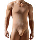 Men's black silk vest jumpsuit single thong mesh translucent sexy jumpsuit bottoming underwear for men black M