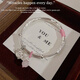 Wanmu Fanhua Brocade Sterling Placelet Silver's Femen's 9999 Foot Silver Peace Peace Lock Pulsel de estilo de estilo joven para novia Pink + Kt Cat 30g Foot Silver 9999+ Certificado de regalo [Título]