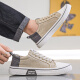 Changxiang Huili Men's Shoes 2025 Summer Nuevos zapatos de lienzo de moda zapatos de mesa transpirables versátiles versátiles de zapatillas casuales beige 42