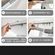 
Chaosihui Pvc push-pull sliding folding magnetic suction door curtain air conditioner transparent windproof warm soft door curtain 2.0 mm thick folding pulley + aluminum alloy slide + width 35cm (17.5cm after folding * 2.05 meters/