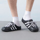 Adidas (adidas) мужская и женская обувь летние лунки Adilette Clog Birkenstock Shoes Sports Slippers JH9848/NO. 1 черный/белый/нет. 1 черный 36,5