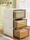 Yonghuan Schublade Aufbewahrungsbox Kunststoff Haushalt transparent Aufbewahrung Tidy Box Kleiderschrank Kleidung Aufbewahrungsartifaktschubladen -Exportmodell 3523 Tiefe 47 Breite 35 Höhe 23 cm vier Elfenbein Weiß