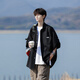 Nimmig japanisches kurzärärmiges Hemd Herren 25 Sommer Neues trendy Retro cooles atmungsaktives Hemd Großgröße Lose Casual Jacket White 2xl (150-170jin [Jin ist gleich 0,5 kg])