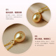 Queen of Pearl 18K gold 7-8mm seawater gold bead pendant heart-warming colorful car flower piece necklace for women birthday gift