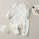 [Reine Baumwollkletterkleidung] Babykleidung Ein reines Baumwollbaby Jumpsuit 0-3 Monate alte Neugeborenen Basis Mantel M12013 Blaue Libelle 66 cm