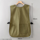 Gemengtong Vest del delantal de chaleco y uso doméstico 2025 Nuevo petróleo resistente e impermeable Trabajo específico de trabajo Internet Celebrity Work Trabajo Black ZJ702 IMPRESION VEST PACERA 1 FAPA 1
