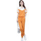 VANCAMEL冰丝短袖时尚休闲运动服套装女2025夏季新款显瘦跑步服时尚两件套 【1389】黑色 M 【建议100斤内】