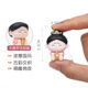 如果（Roogo）古风国潮治愈系小摆件创意装饰品办公桌面可爱仕女送女生生日礼物 唐八艺萌粒8粒+银色展示架+礼袋
