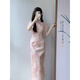 Spring Man Pink 2025 All-inclusive Cheongsam Women's New Chinese Style Young Style Engagement High-end Atmosphere Upgrade Slim Pink S