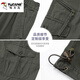 Pantalones de trabajo resistentes al ropa de pájaros carpinteros y pantalones de trabajo para el algodón para hombres Pantalones deportivos al aire libre Pantalones de trabajo de múltiples bolsillos Pantalones de protección del trabajo de trabajo oscuro [resistente al desgaste de algodón puro] XL 150 ~ 170Jin [Jin iguala 0.5 kg]