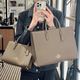 蔻驰（COACH）女包黑五新款Maggie托特经典手提单肩斜挎包购物袋官方正品 大号CY677 IMX18黑棕 现货
