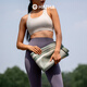 Hatha suede foldable yoga mat thin women's non-slip natural rubber thin portable yoga towel mat