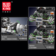 
Yuxing Mowang flagship store new product BGT supercar W16 engine plug-in building block model electric toys boy birthday gift [electric] PAGV8 engine 761 pellets
