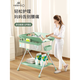 Mesa de pañales de yeehoo mesa de cuidado de bebés recién nacido masaje de ropa y conmovedor bañera mesa de pañal móvil plegable + suministros de baño set de 3 piezas