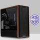 LIANLI L217 mid-tower desktop gaming case, black, comes standard with 5 fans/supports EATX motherboard/supports back-plugging/dual switches