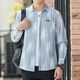 Pang Donglai DL Meterbon Sommer Herren-Hemd-Hemd-Jacke Amerikaner lose drapierende Eisseide Cooles Sonnenschutzhemd Messbonway 6169 Green M 90-110jin [Jin entspricht 0,5 kg]