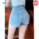 ADVSUS Fashion Korean version of internet celebrity denim shorts for women in summer high waist slim hot girl tight A-line wide-leg pants hot pants ins trendy light blue [good quality] stretch 6195 this year S