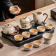 Porcelain Friends Ming Ru Kiln Hailang Jiangya Tea Set Household Ceramic Teapot Tea Cup High-end Gift Box Business Annual Meeting Gift