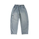 Snoopy Official Boys Jeans Tennis Sommer Dünner Stil 2025 Kinder hübsche Scimitar Hosen Jungen Eis Seide Straight Hosen Hellblau-Summer Thin Style 140 cm