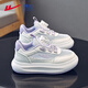 
Warrior (Warrior) children's shoes girls' sneakers summer mesh breathable board shoes campus white shoes WZ (CL)-1291 white/purple 30