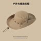Woodpecker (Tucano) Sun Sun Women's Big Hat Brim Sun Protection Summer Fishing Aftraor Mountaineing Fisherman Fisherman Hat Retro Vaquero Occidental Brown American Retro- (un sombrero y dos usos) de una sola talla [entrega de prioridad de recolección y compra]