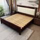 
Laisda Chinese style black gold wood solid wood bed master bedroom 1.8 meters double high-end light luxury bed YF9904 1.8 full shop