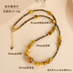 赢夫人（Mrs win）金霸锁骨项链金虎眼黄塔晶虎眼石网络女士项饰品 Z1478金霸锁骨项链