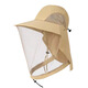 Zi Jiafu Y Fishing Hat Mesh Mask Honey Collection Anti-Bee Sun Hat Summer Outdoor Anti-mosquito Camping Shawl Neck Guard Mountaineering Light Gray