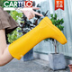 卡帝乐鳄鱼（CARTELO）外穿雨鞋女特高筒夏季时尚雨靴女士成人长筒水鞋防滑胶鞋马丁水靴 689黑色-单鞋(标准码)胖小腿有肉 36