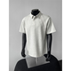 Fengfeng Space Cotton American Polo Рубашка мужская высококачественная футболка для сплайсинга в тяжелом весе Генри шейный шейный серая передняя часть плеча с коротким рукавом светло-серый [обновление] 90% покупатели выбирают 3xl Рекомендуемое 165-180jin [Jin равняется 0,5 кг]