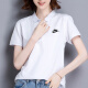 耐克（NIKE）翻领女士短袖2025春夏透气纯棉t恤半袖CJ4457 FN3895-100 S 100-120斤